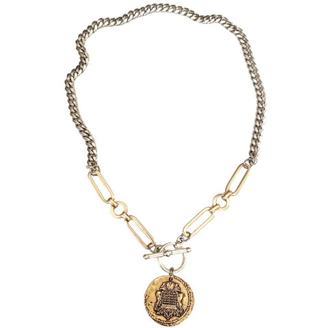 IXOYE Cross Coin Necklace