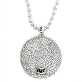 sterling silver plated IXOYE Cross Coin Necklace.