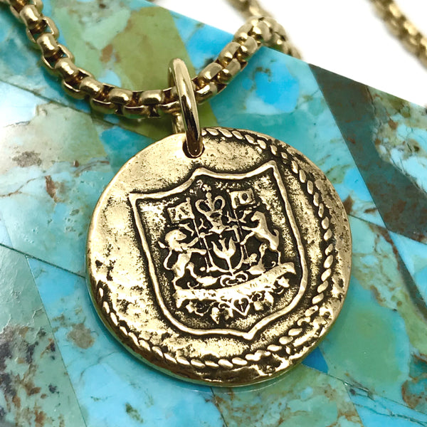 Bbeni alpha omega Greek Christian necklace gold silver for men