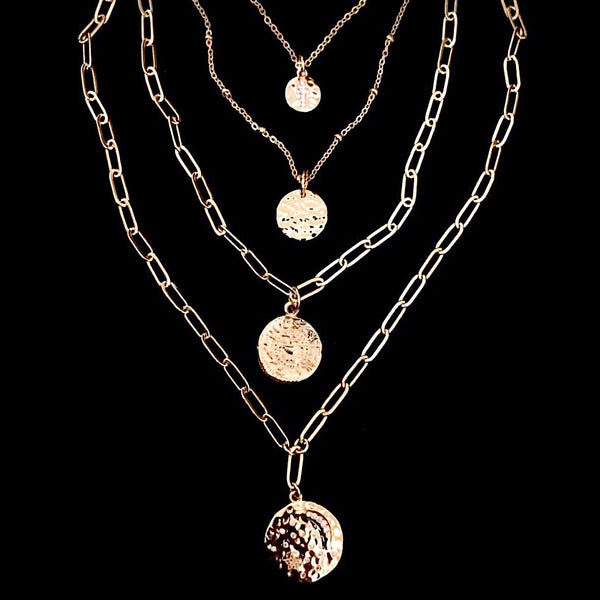 Bbeni gold coin necklaces