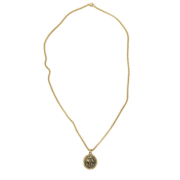 B.Beni elephant coin necklace