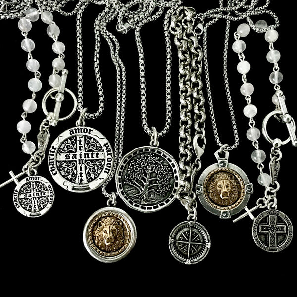 Bbeni compass coin bracelet