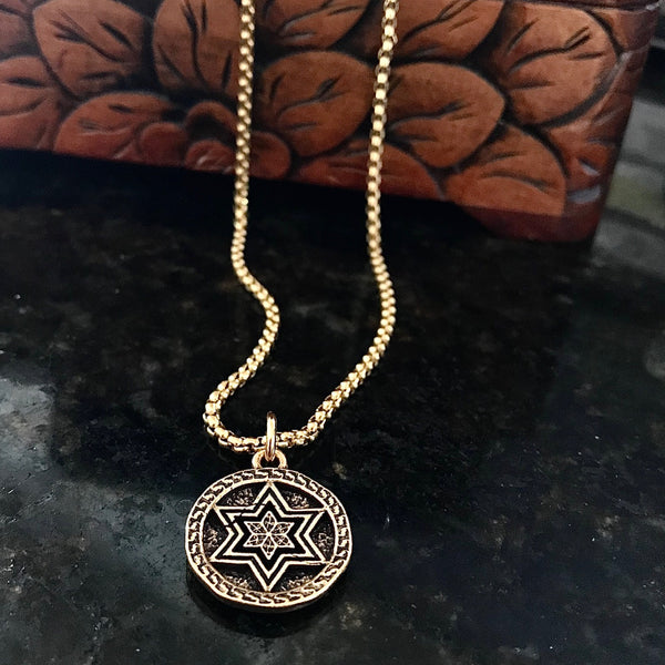 B.beni men's Jewish Star of David Necklace