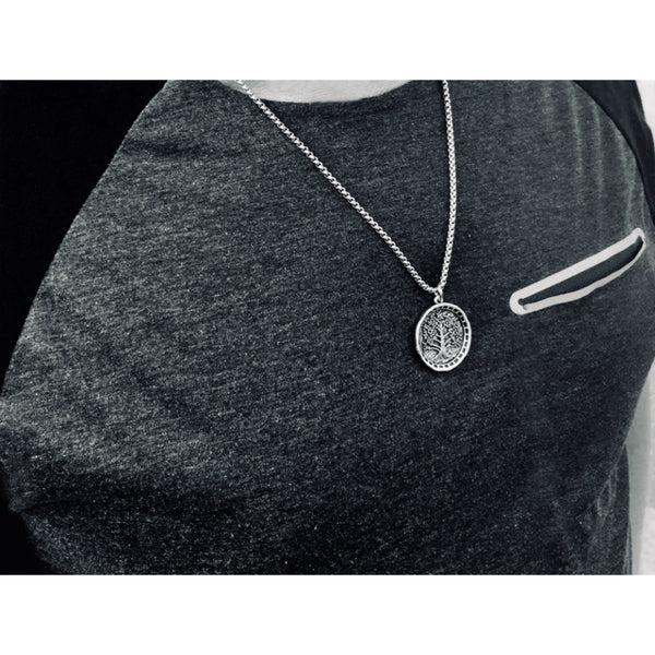 Bbeni silver tree of life necklace