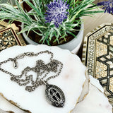 Blessed hope marquis cross necklace