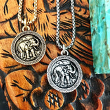 Bbeni elephant coin necklaces 