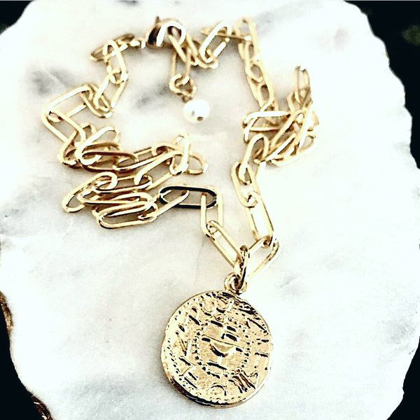 Ancient coin necklace