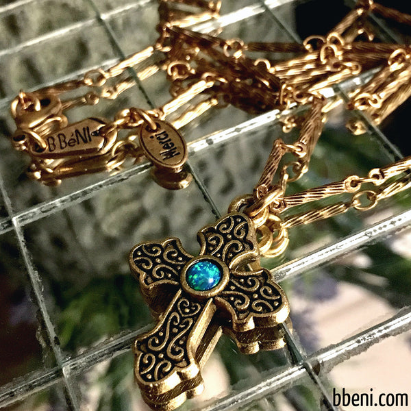Bbeni el Shaddai cross necklace