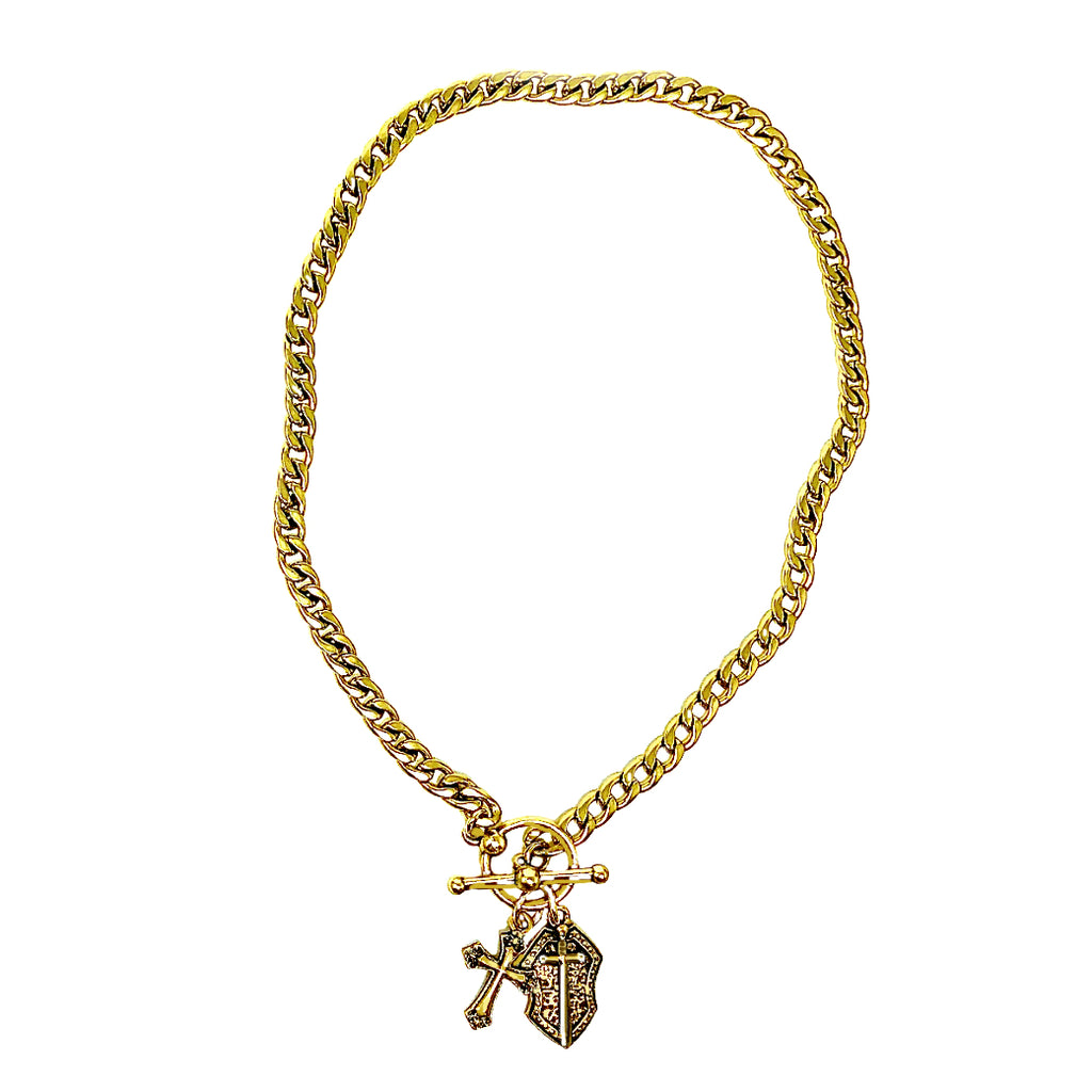 Shield of Faith Cross Necklace