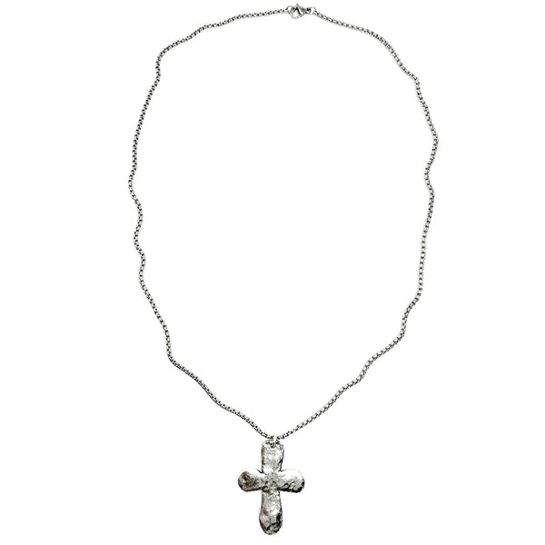 Bbeni rugged silver cross