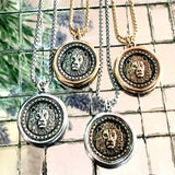 Bbeni lion coin necklace