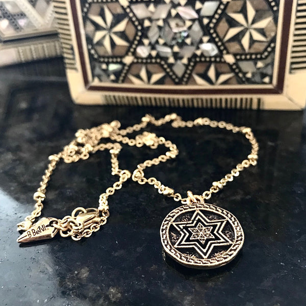 B.beni Jewish Star of David Israel Necklace