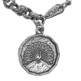 Bbeni peacock coin charm bracelet