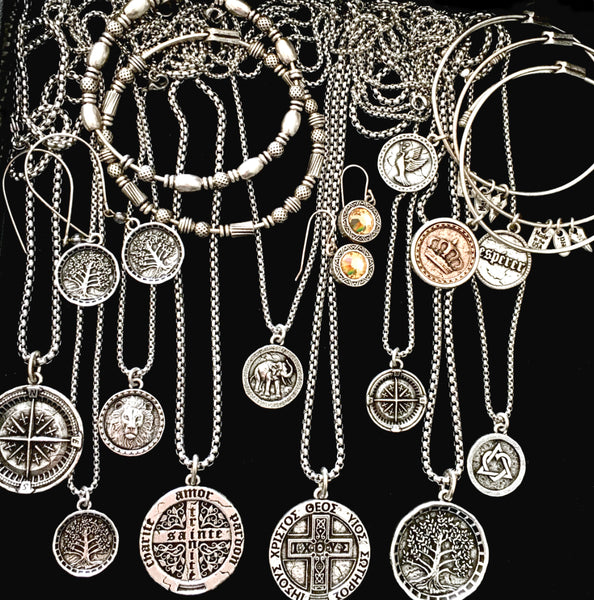 Compass necklace for men