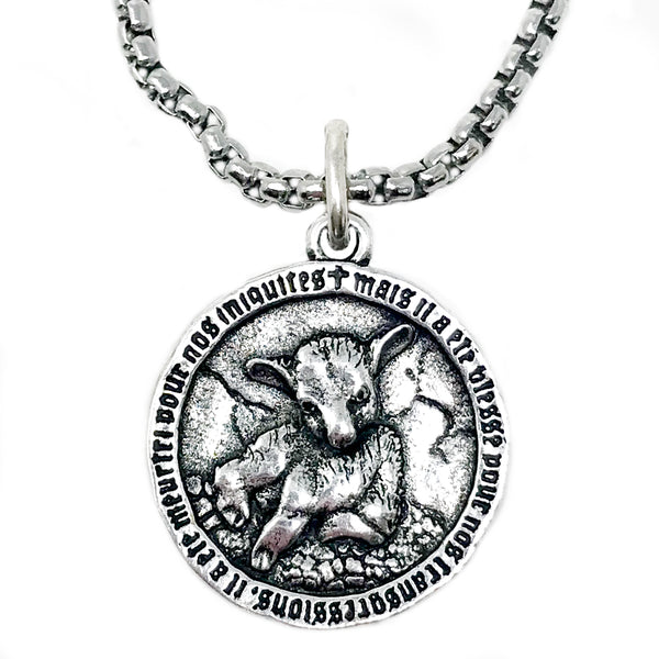 Isaiah 53 Prophetic Lamb Coin Necklace