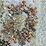 Allegra Tri-Tone Charm Bracelet