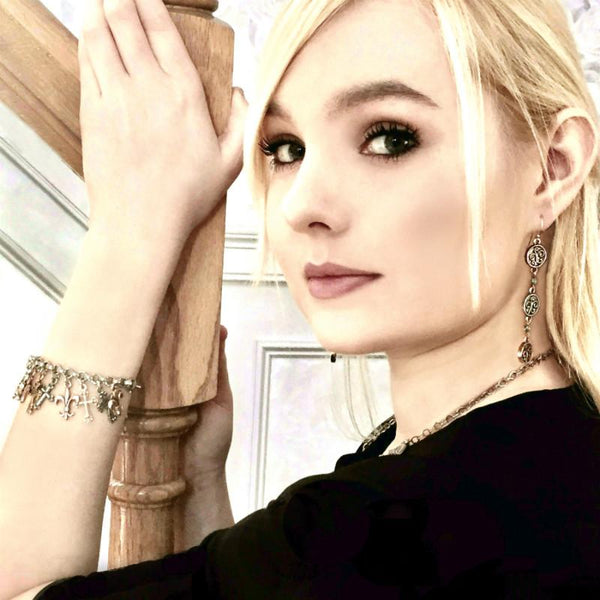 Allegra Tri-Tone Charm Bracelet