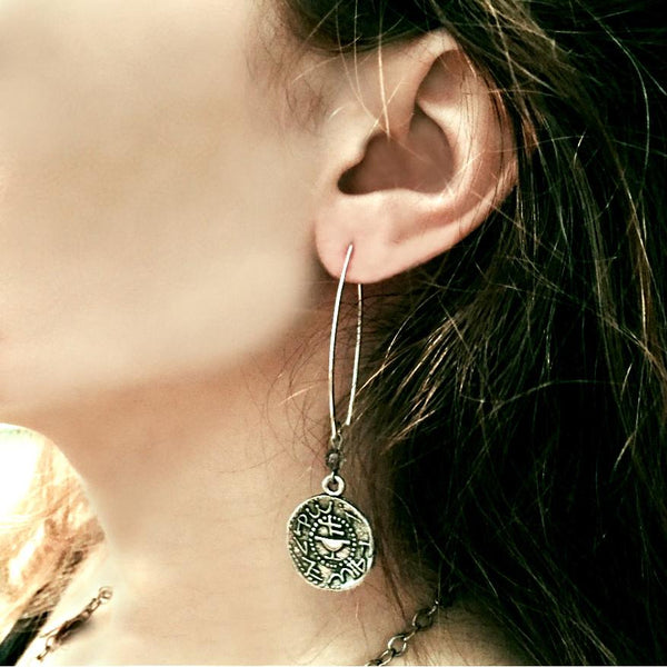 Ancient Shekel Earrings