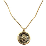 bbeni lion coin necklace