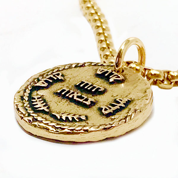 bbeni holy holy holy religious coin necklace