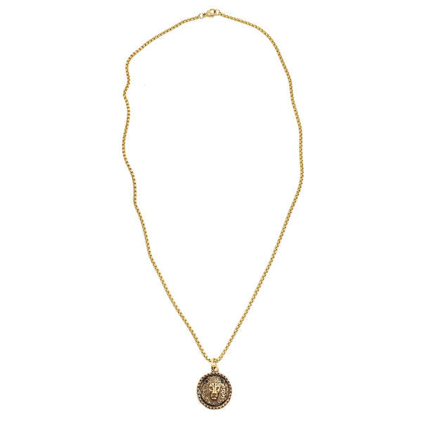 bbeni lion coin necklace