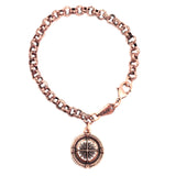 bbeni compass coin bracelet