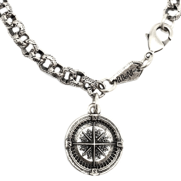 bbeni compass coin bracelet