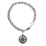 bbeni compass coin bracelet