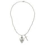 bbeni heart and cross necklace