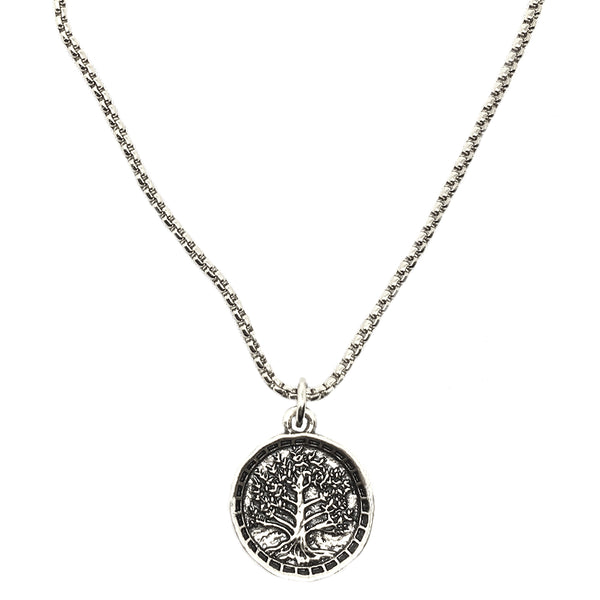 bbeni tree of life coin necklace