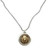 bbeni lion coin necklace