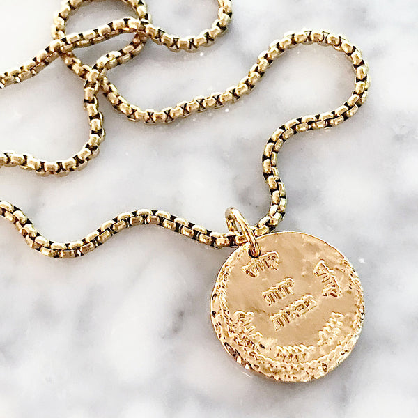 bbeni holy holy holy religious coin necklace