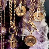 been cross and shield necklace