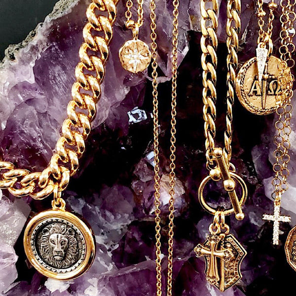 been christian jewish gold coin Miami cuban link necklace