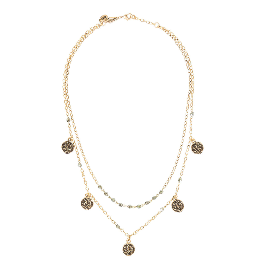 Eden Gold & Beaded Layered Necklace