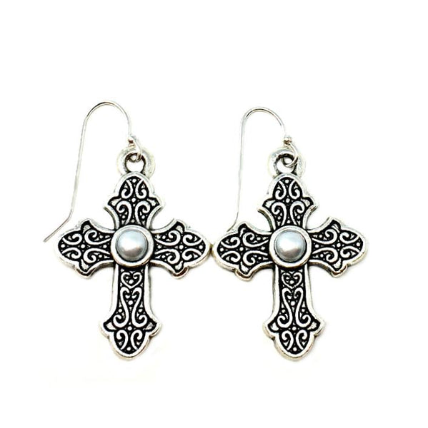 El Shaddai Cross Earrings