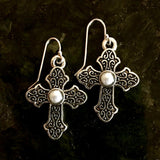 El Shaddai Cross Earrings