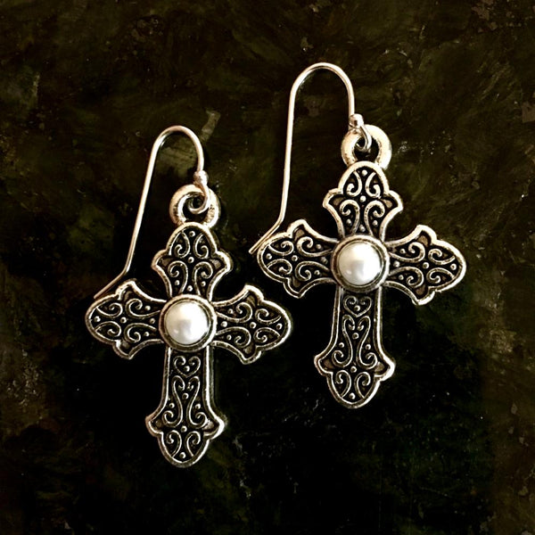 El Shaddai Cross Earrings