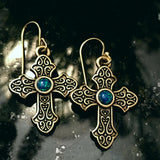 El Shaddai Cross Earrings