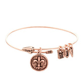 Fleur-de-Lis Coin Bangle