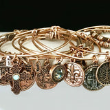 Fleur-de-Lis Coin Bangle