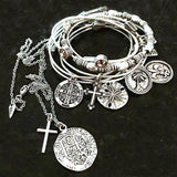Fleur-de-Lis Coin Bangle
