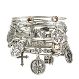 Fleur-de-Lis Coin Bangle