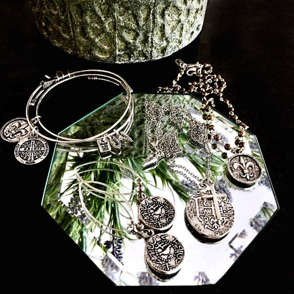 Fleur-de-Lis Coin Bangle