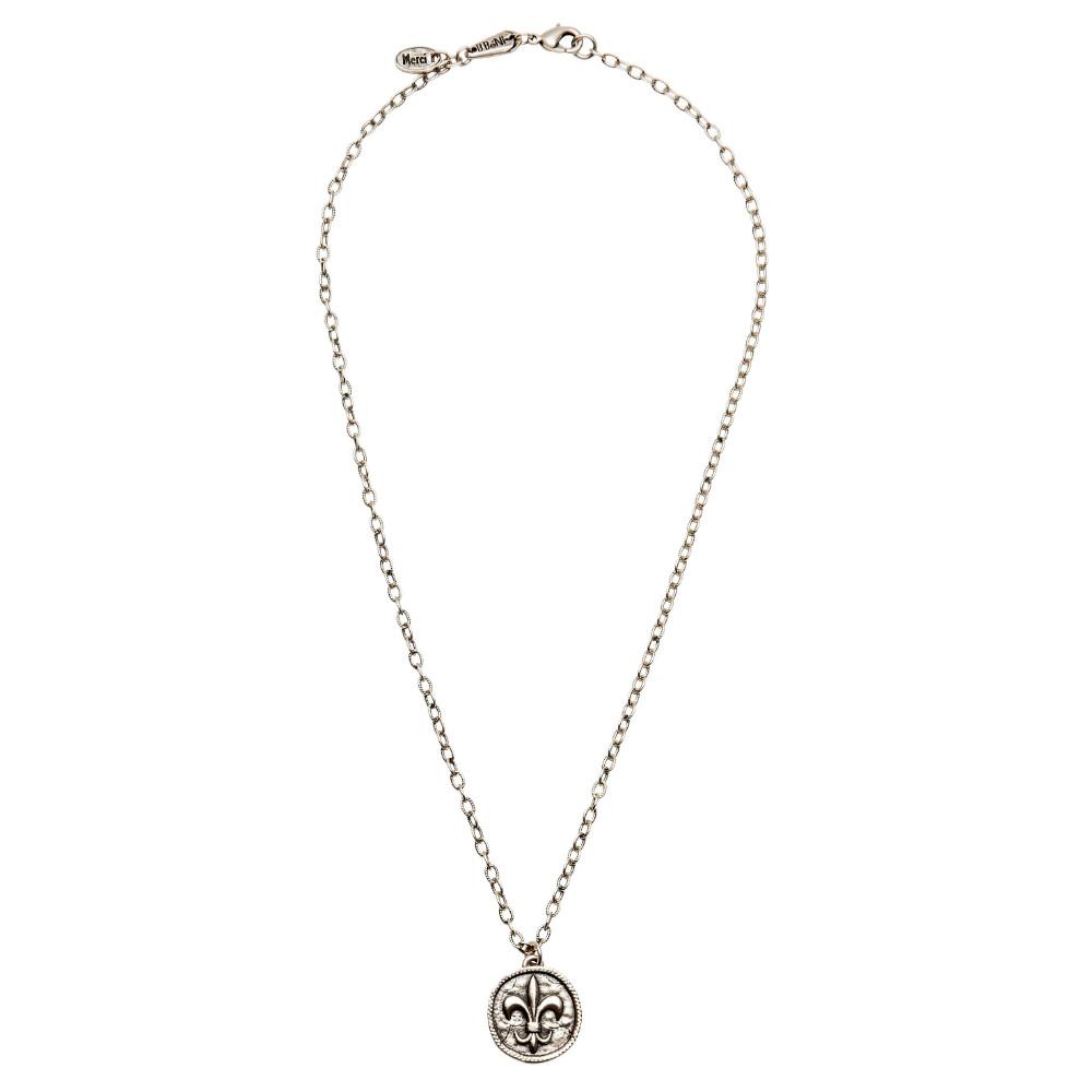 Fleur-de-Lis Coin Necklace