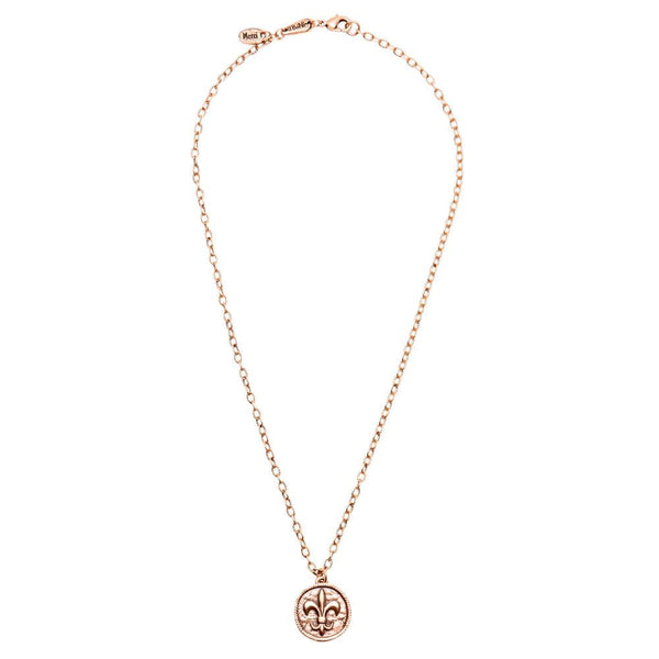 Fleur-de-Lis Coin Necklace
