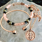 Fleur-de-Lis Coin Necklace