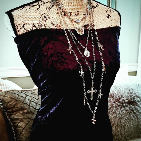 Fleur-de-Lis Coin Necklace