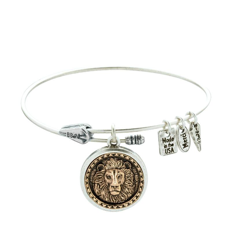 Intrépide Lion Two Tone Bangle