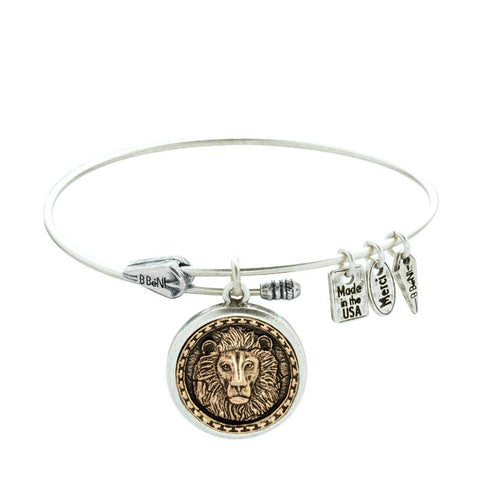Intrépide Lion Two Tone Bangle